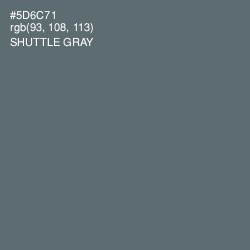 #5D6C71 - Shuttle Gray Color Image